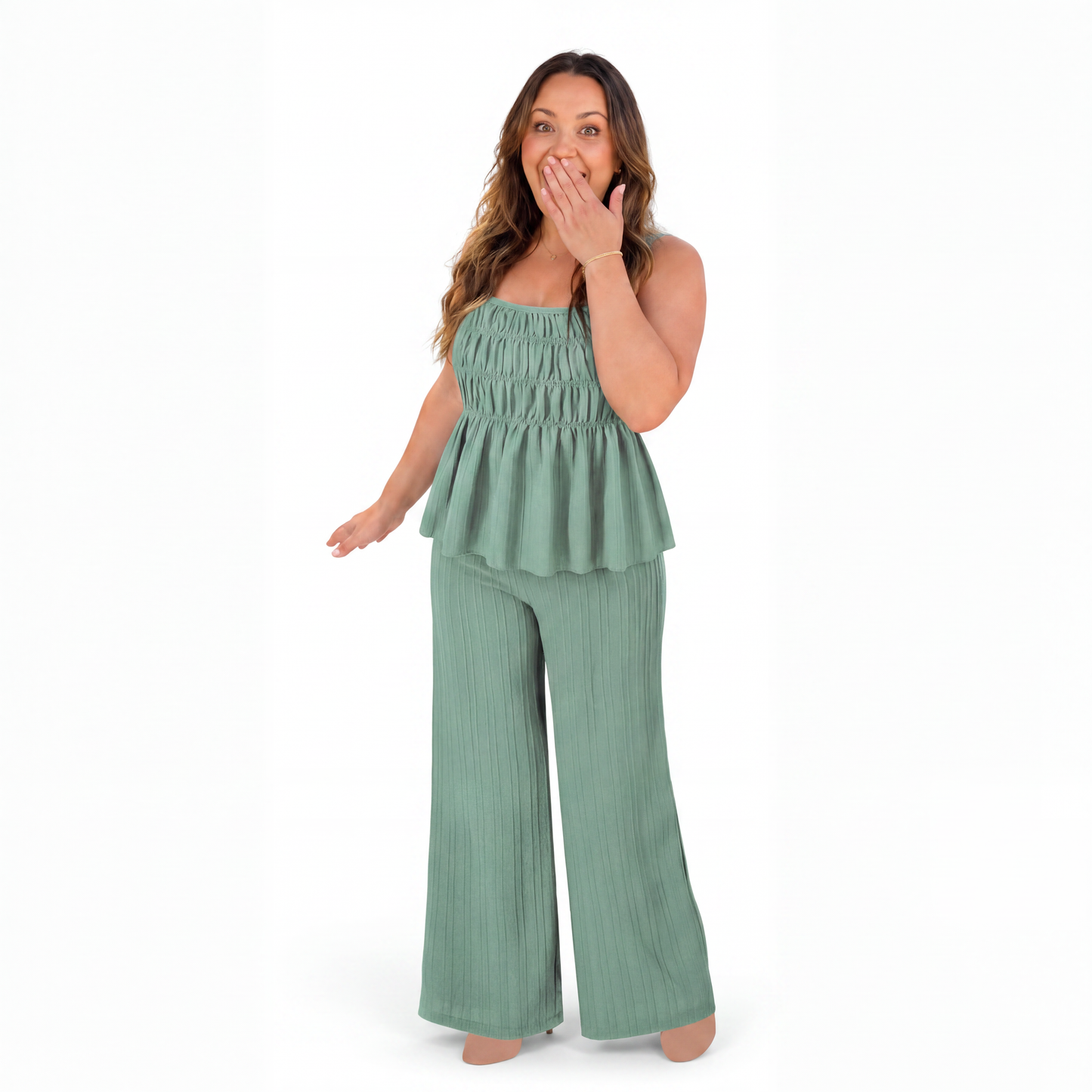 Cami Top & Wide Leg Pants Set