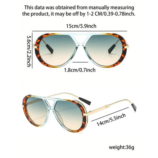 Y2K Retro Fashion Tortoise Shell Polarized Sunglasses
