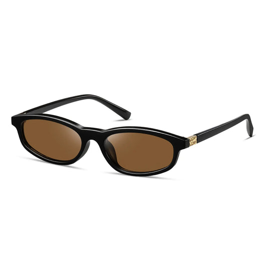 KIMORN Oval Cat Eye Polarized Sunglasses for Women, Y2K Vintage Style, for Travel Beach Daily Wear Summervibes