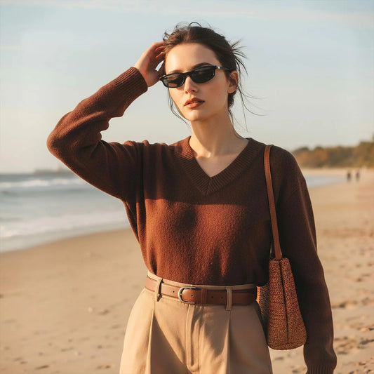 KIMORN Oval Cat Eye Polarized Sunglasses for Women, Y2K Vintage Style, for Travel Beach Daily Wear Summervibes