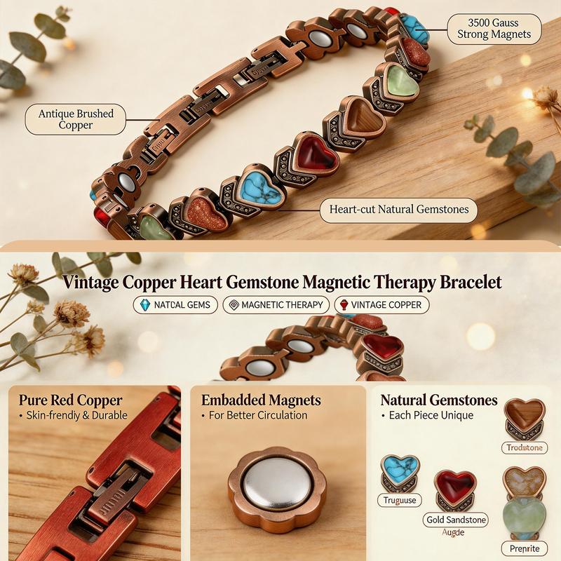 Aura Stone Copper Bracelet