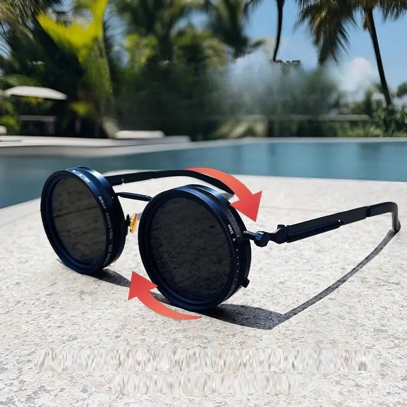  Polarized Retro Round Sunglasses