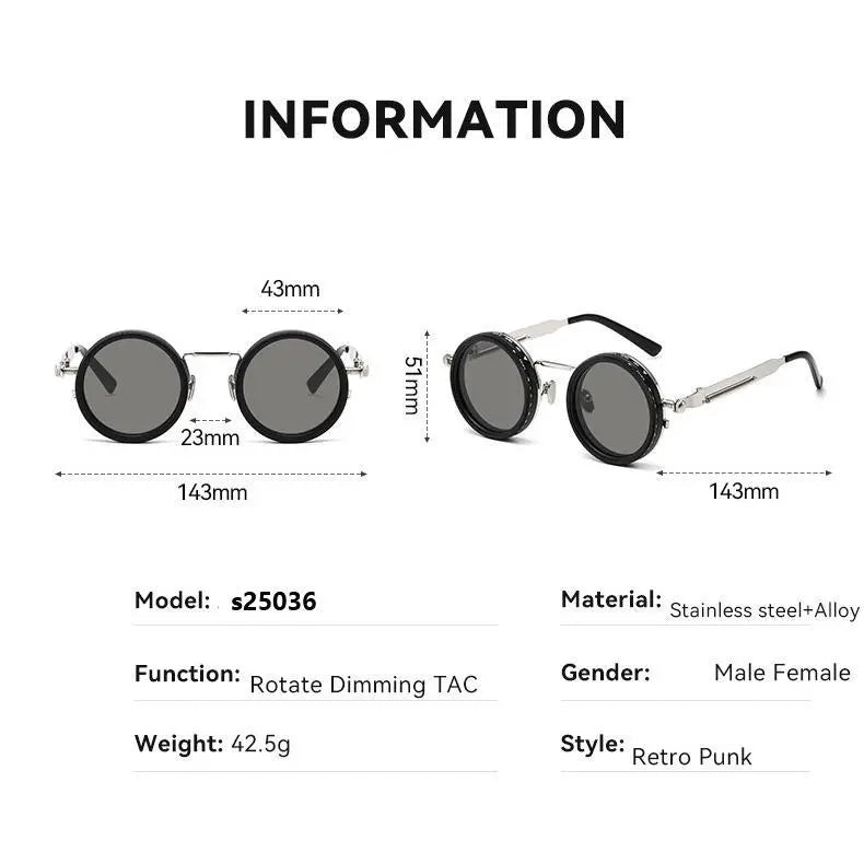  Polarized Retro Round Sunglasses