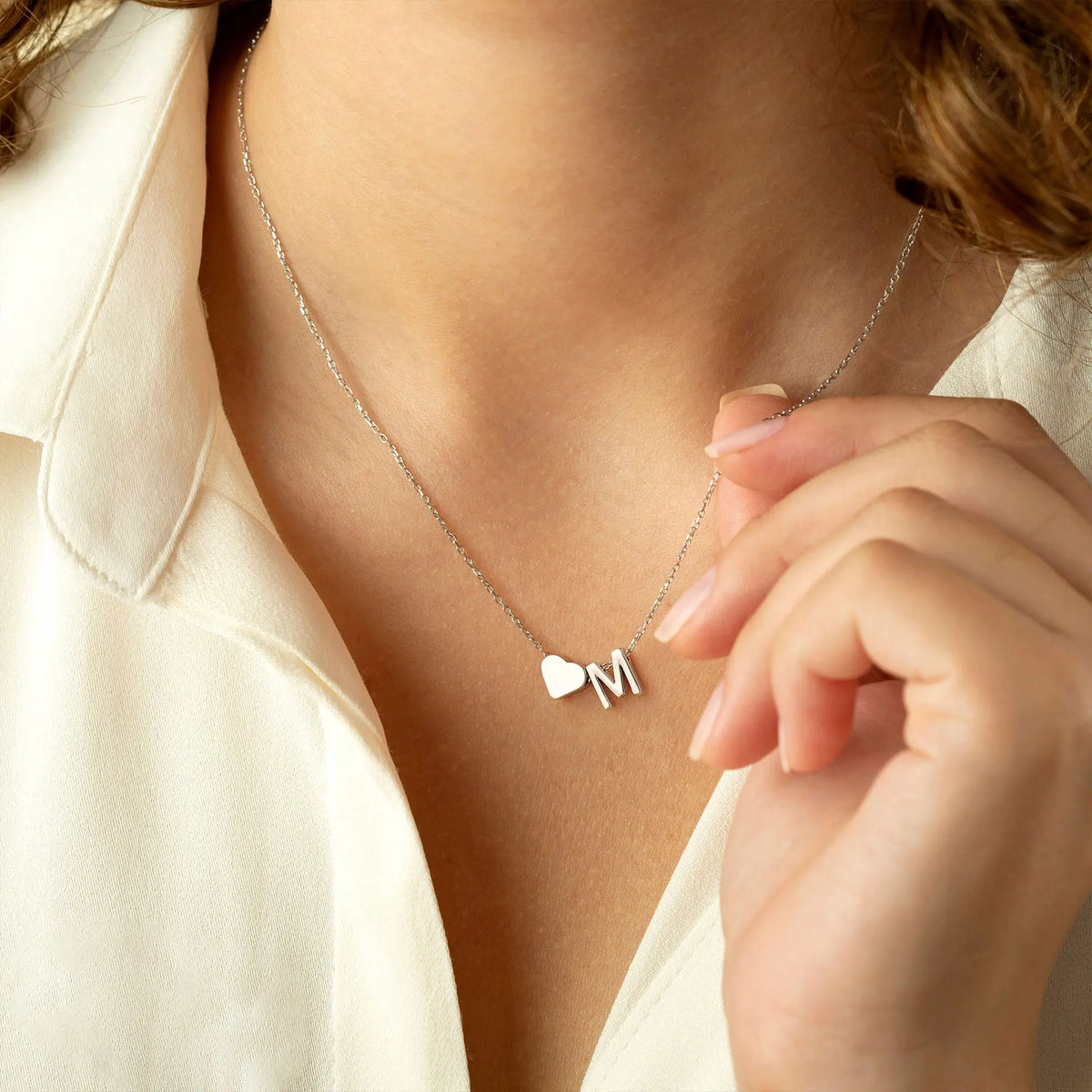 Initial Heart Necklace