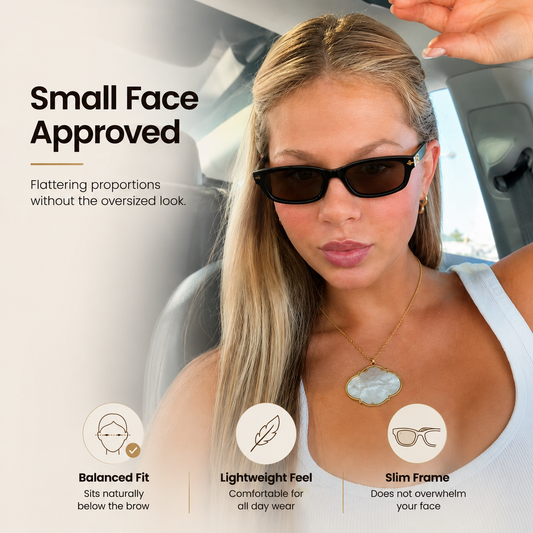Oval Cat Eye Polarized Sunglasses
