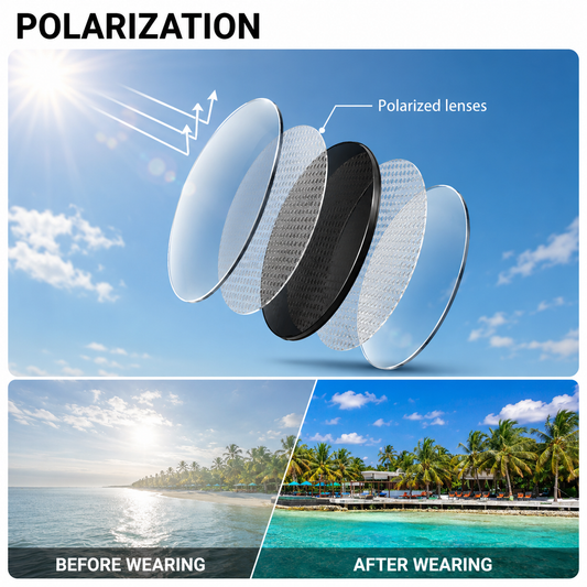 Oval Cat Eye Polarized Sunglasses