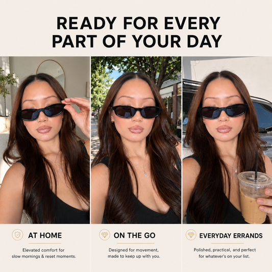 Oval Cat Eye Polarized Sunglasses