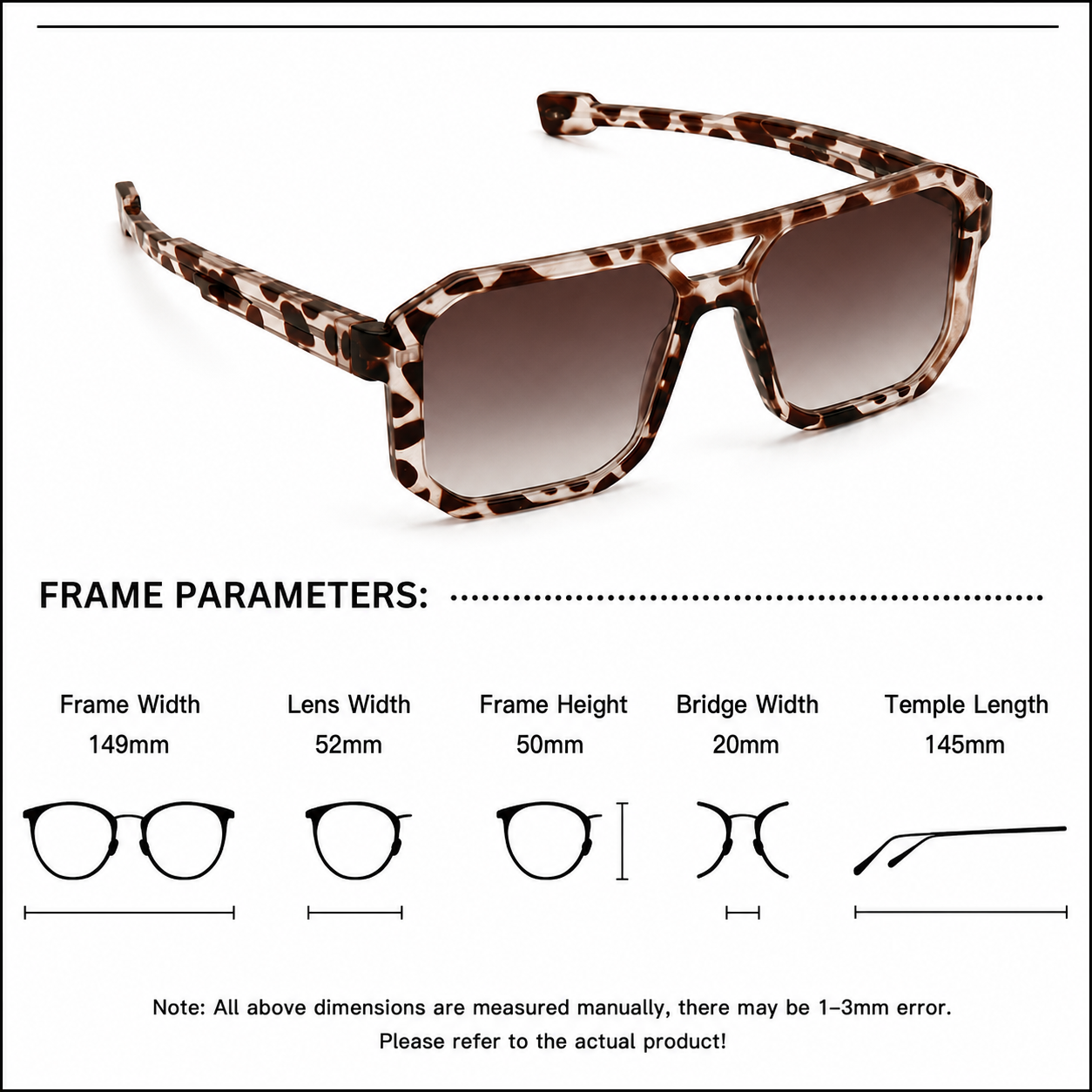 Cameron Oversized Polarized Navigator Sunglasses