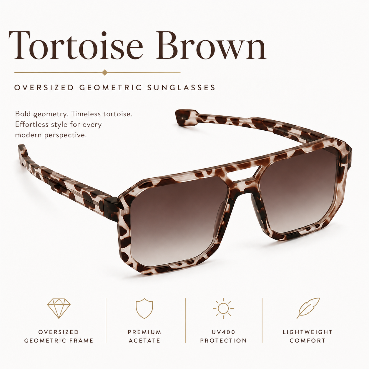 Cameron Oversized Polarized Navigator Sunglasses