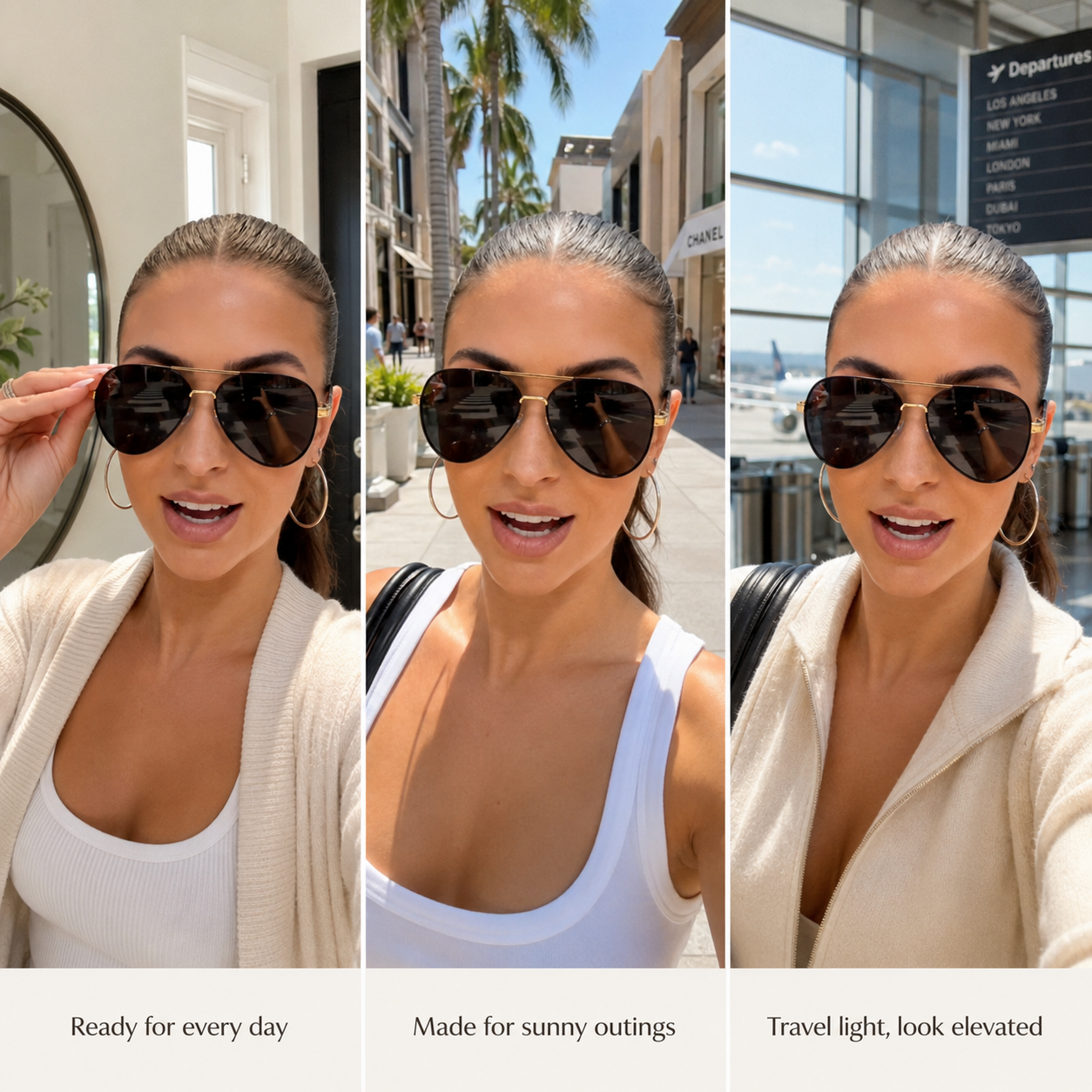 Cevani Luxe Aviator Sunglasses