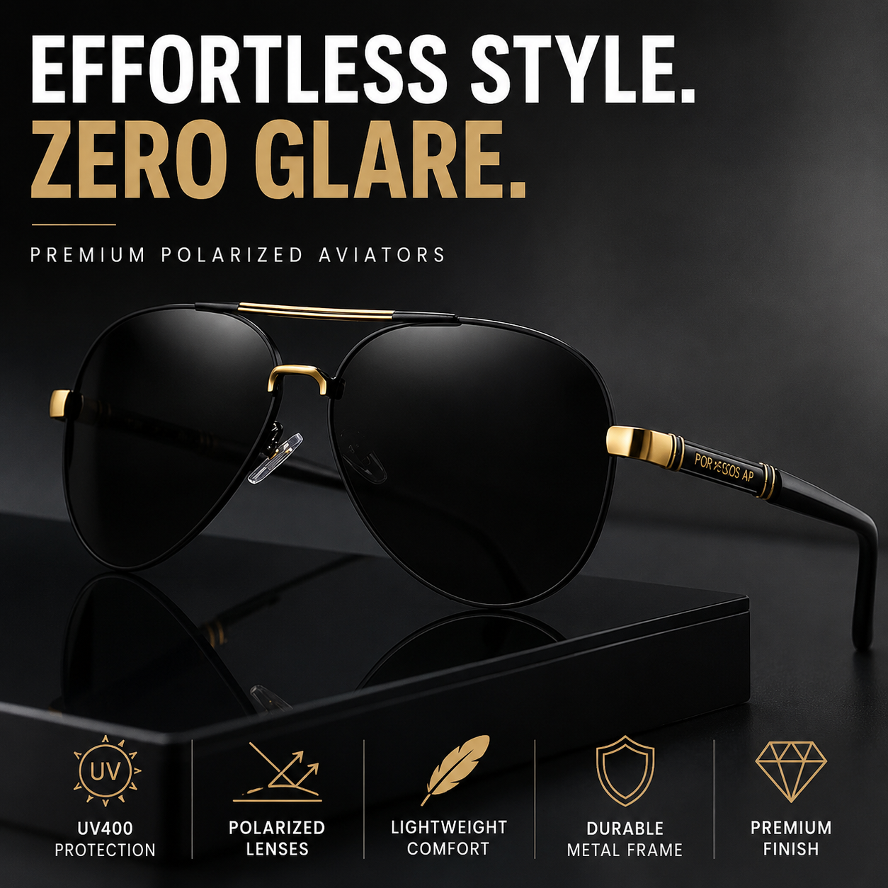 Cevani Luxe Aviator Sunglasses