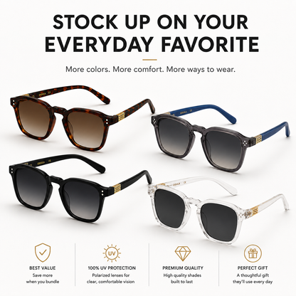 Polarized Square Retro Style Sunglasses