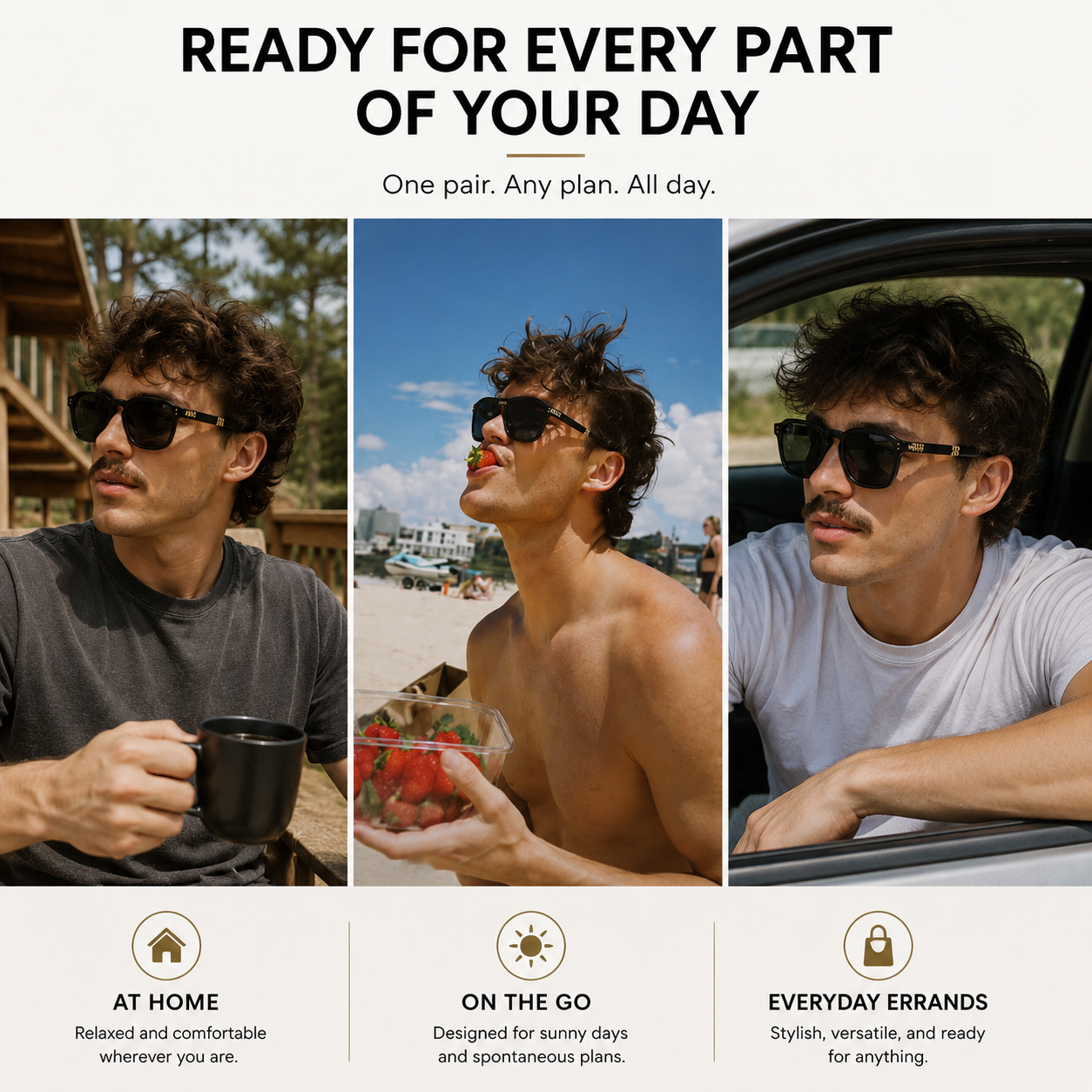 Polarized Square Retro Style Sunglasses