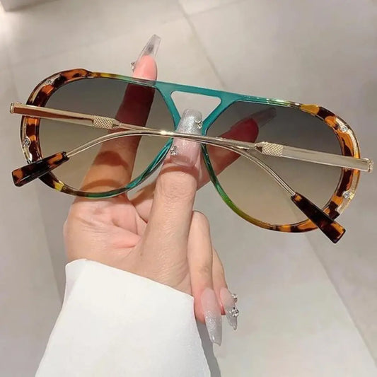 Y2K Retro Fashion Tortoise Shell Polarized Sunglasses
