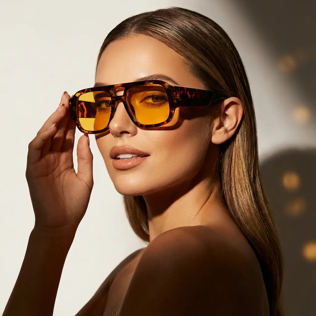 Cevani Chunky Aviator Sunglasses