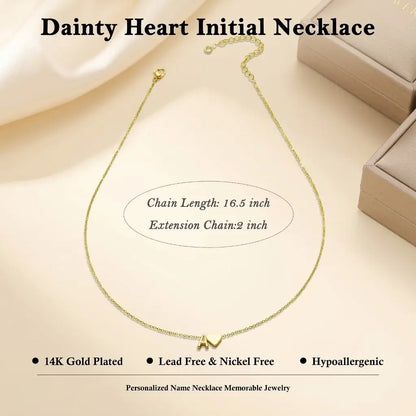Initial Heart Necklace