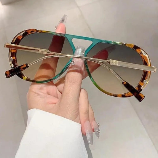 Y2K Retro Fashion Tortoise Shell Polarized Sunglasses