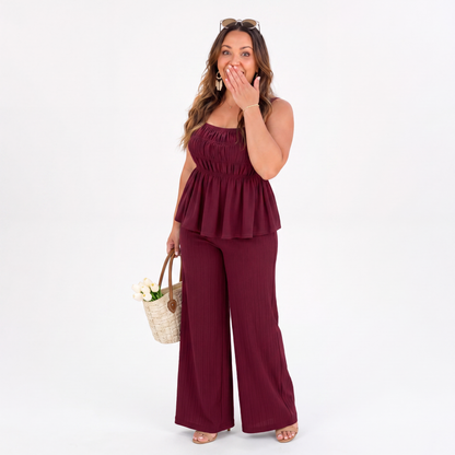 Cami Top & Wide Leg Pants Set
