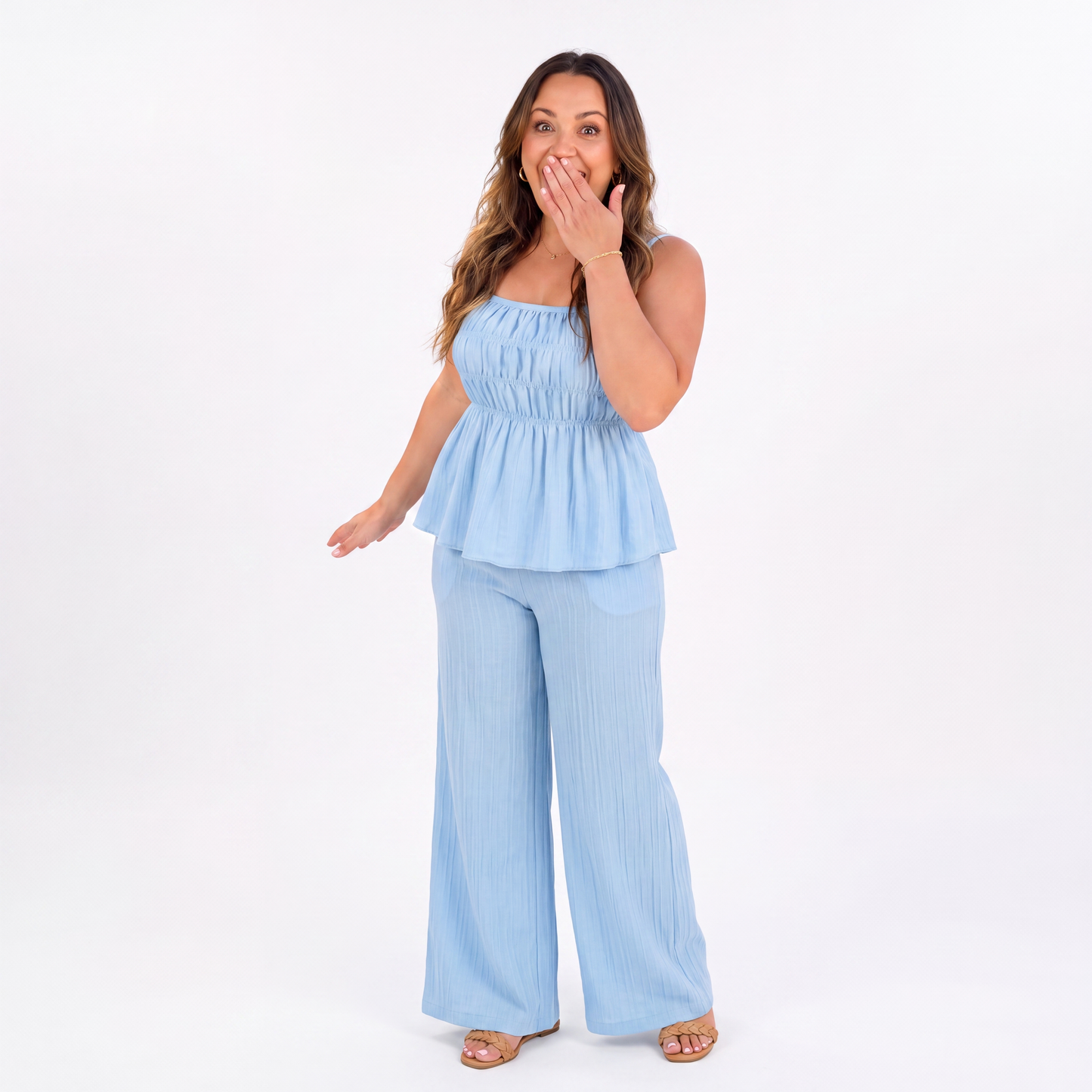 Cami Top & Wide Leg Pants Set