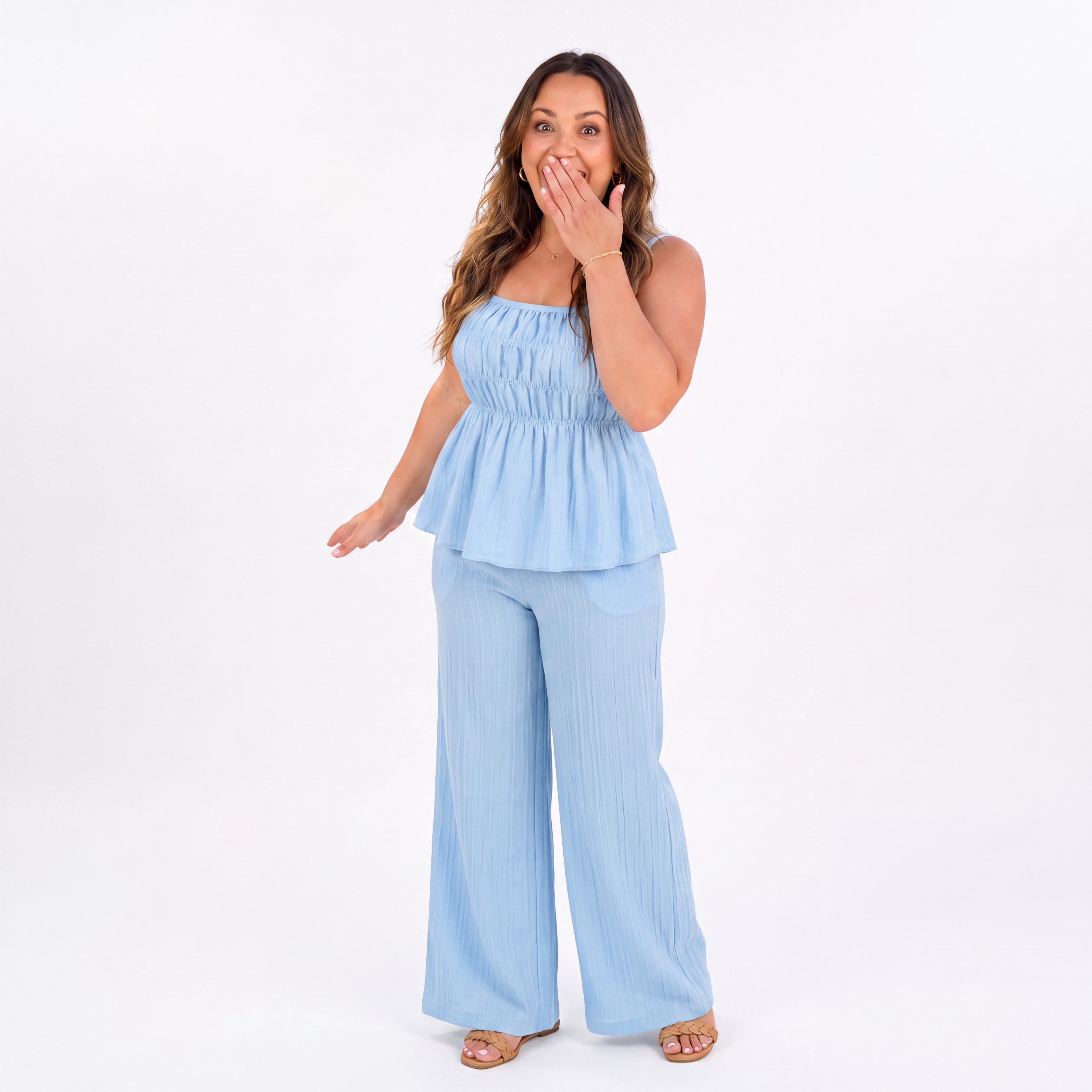 Cami Top & Wide Leg Pants Set