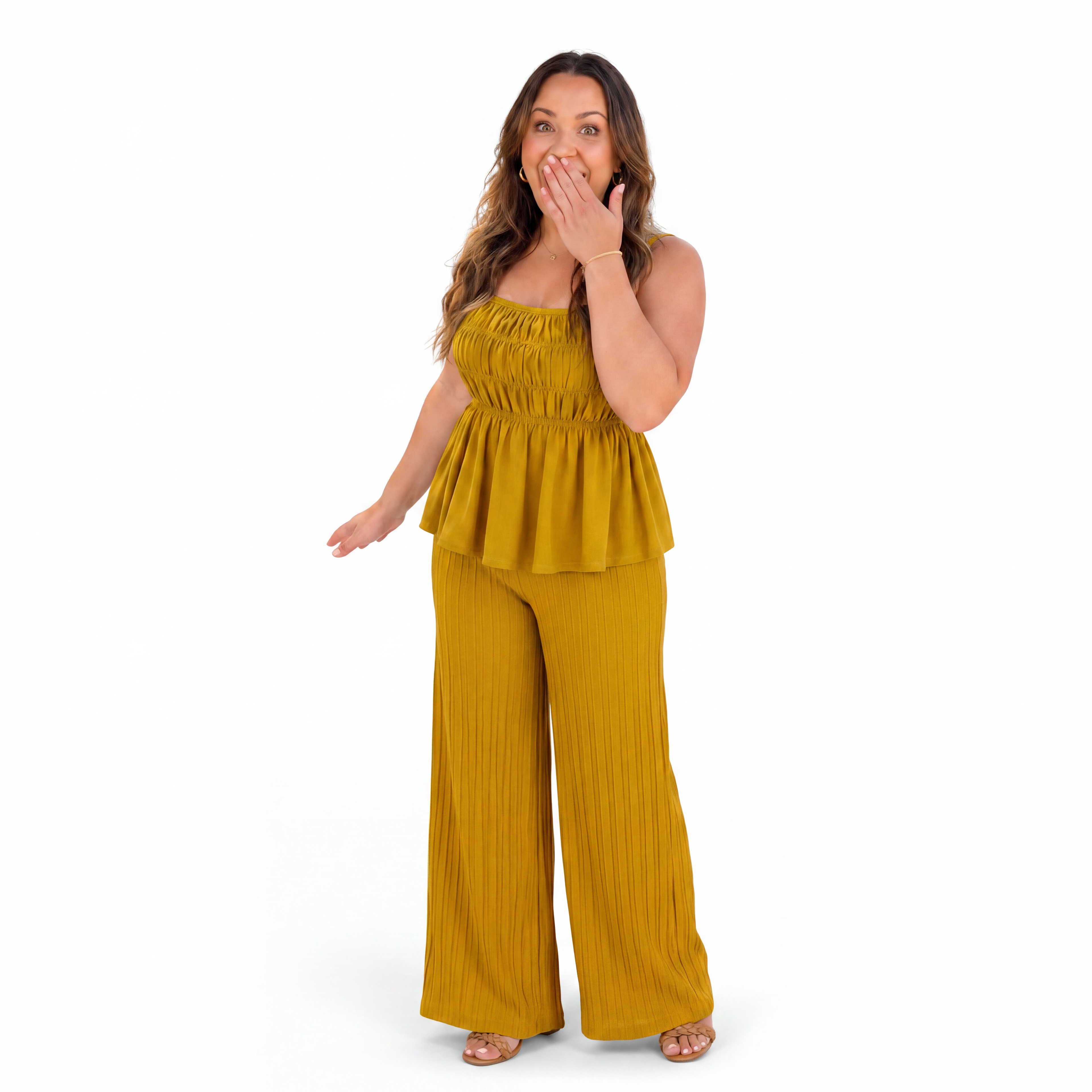 Cami Top & Wide Leg Pants Set