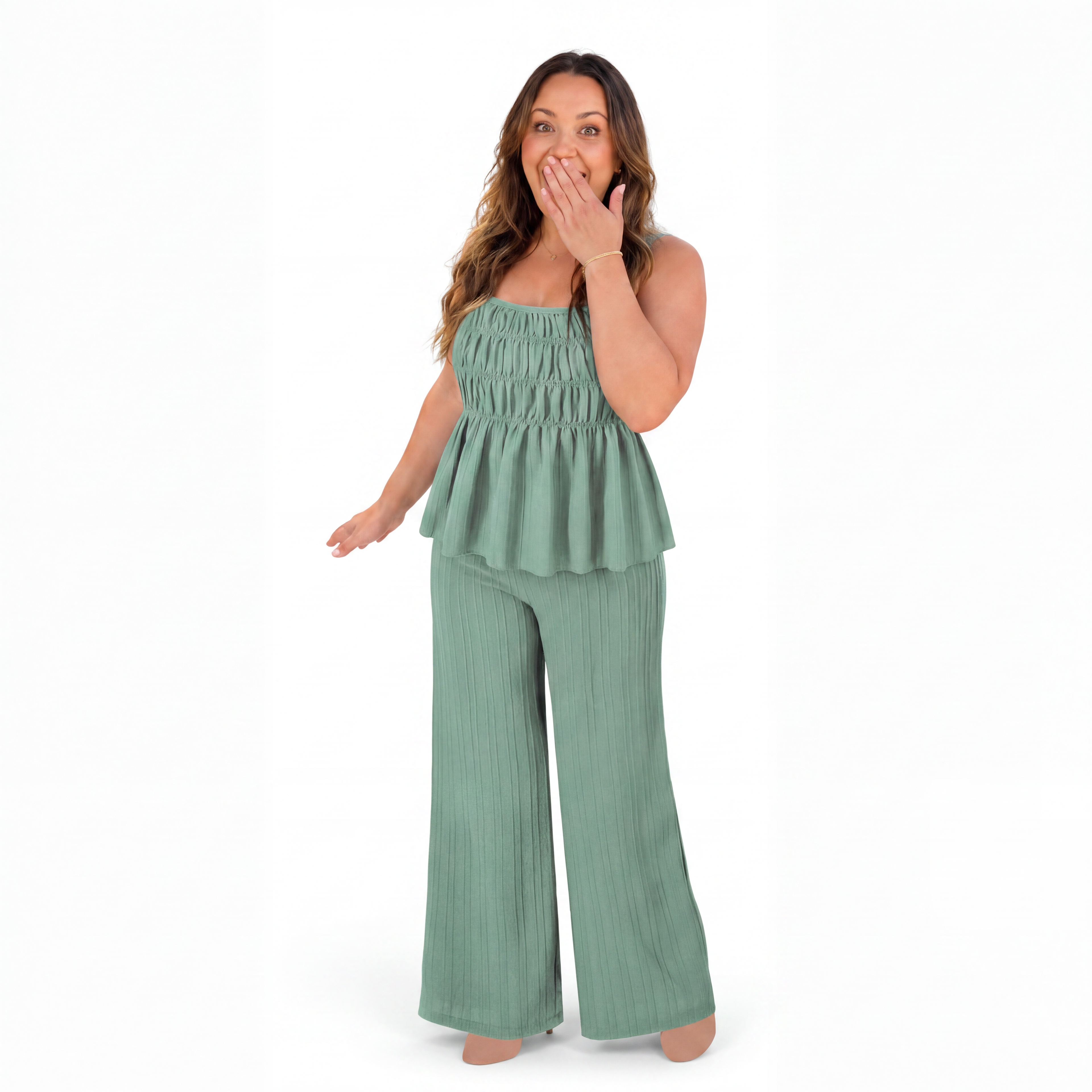 Cami Top & Wide Leg Pants Set