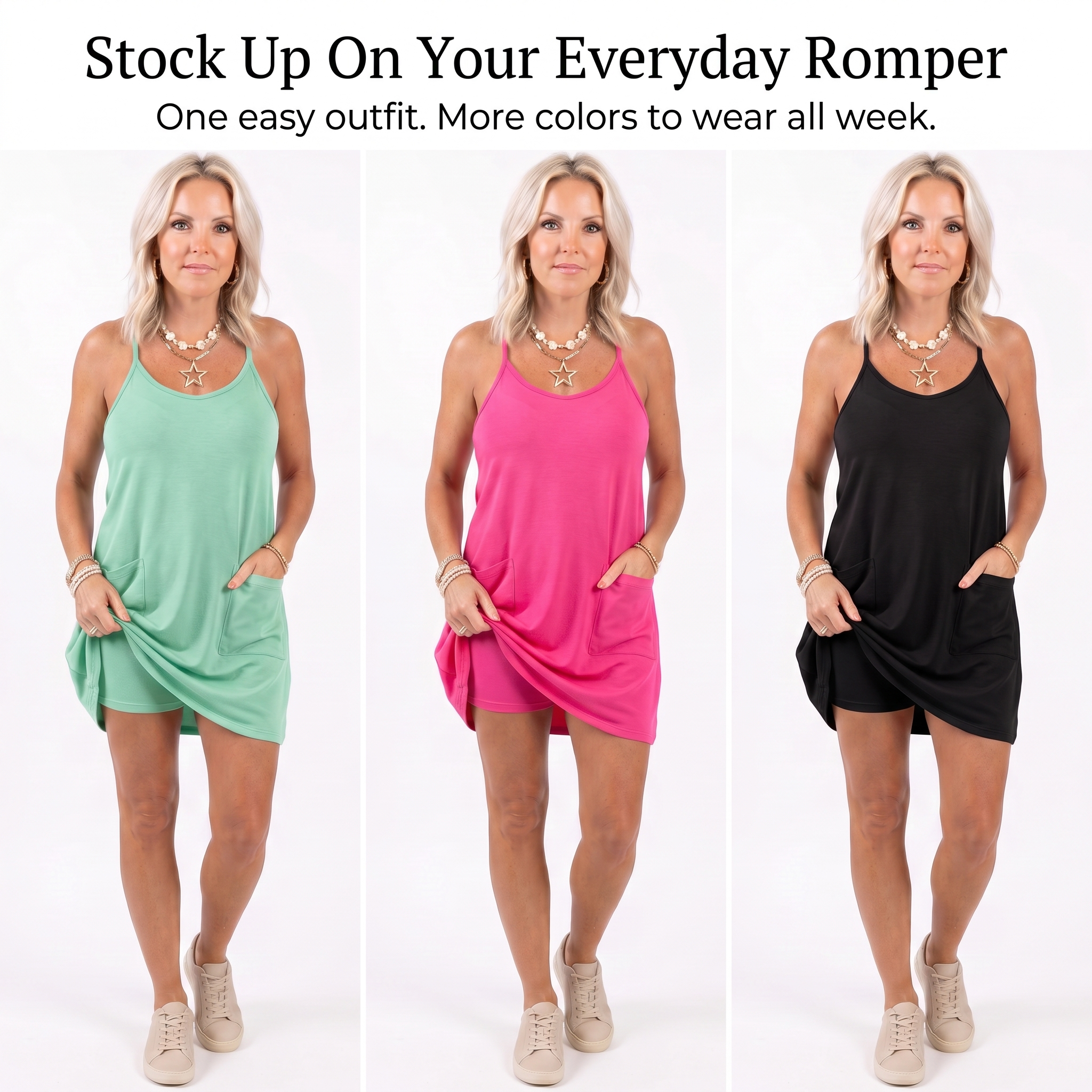 Sleeveless Mini Dress with Built-In Shorts