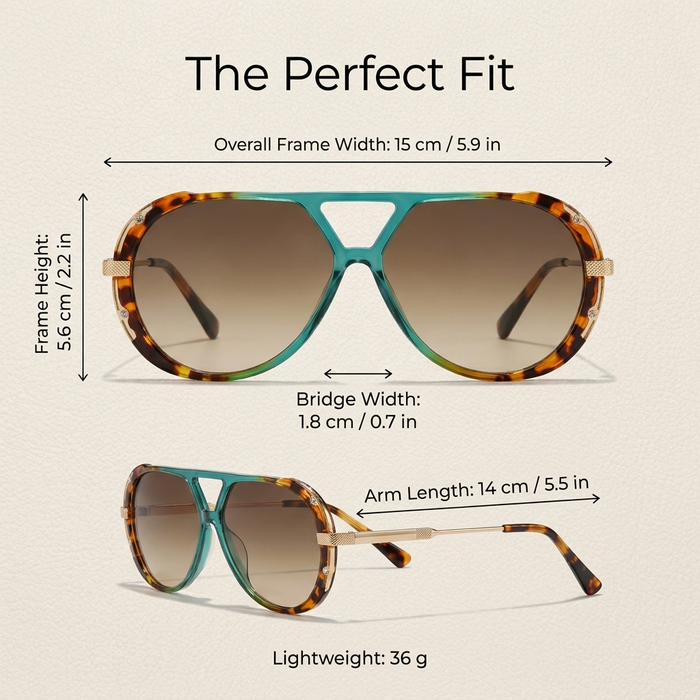 Y2K Retro Fashion Tortoise Shell Polarized Sunglasses