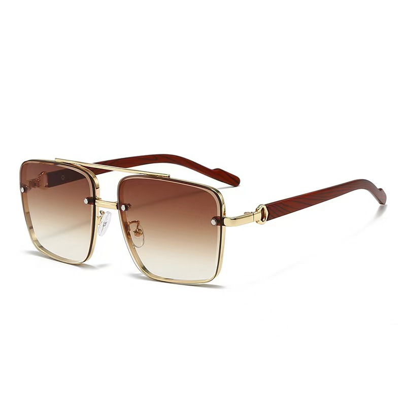 Riviera Square Sunglasses in Cognac Gradient