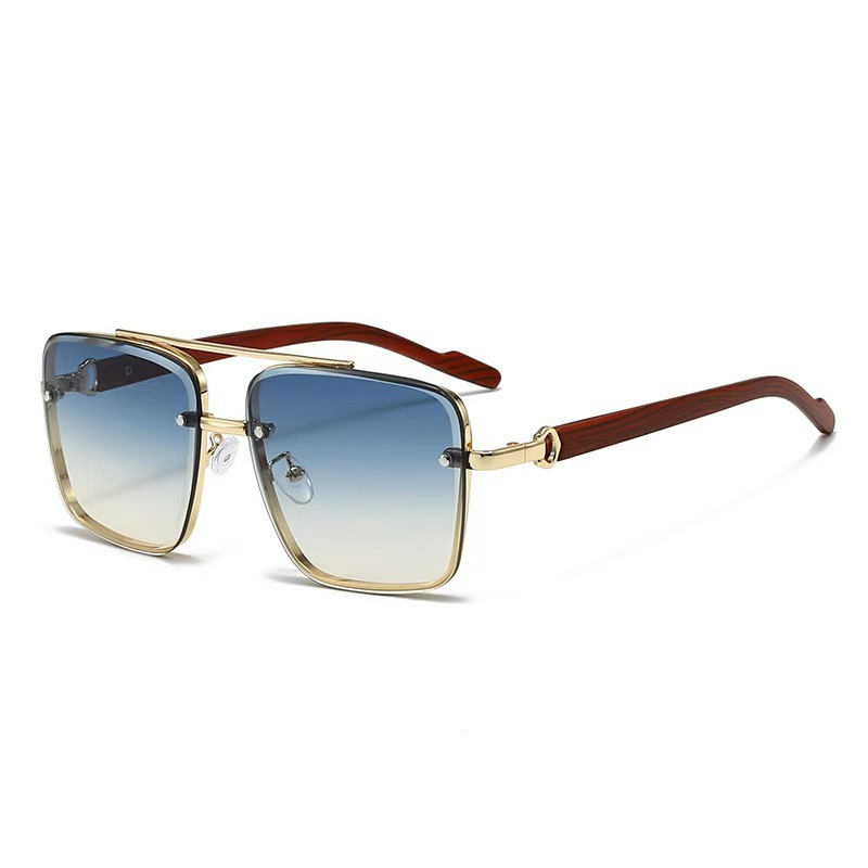 Riviera Square Sunglasses in Coastal Navy Gradient