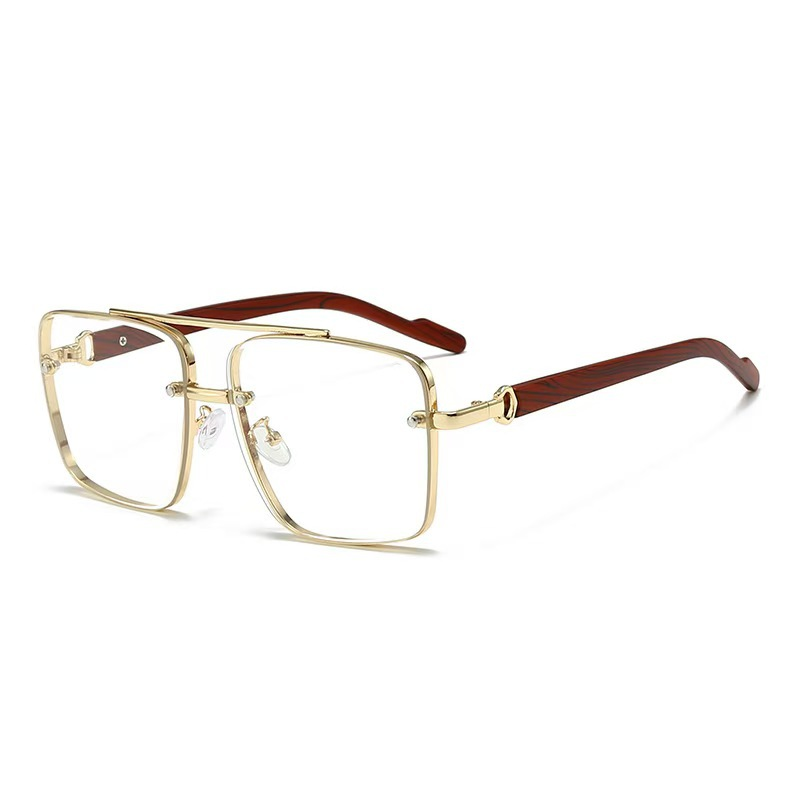 Riviera Square Sunglasses in Crystal Clear