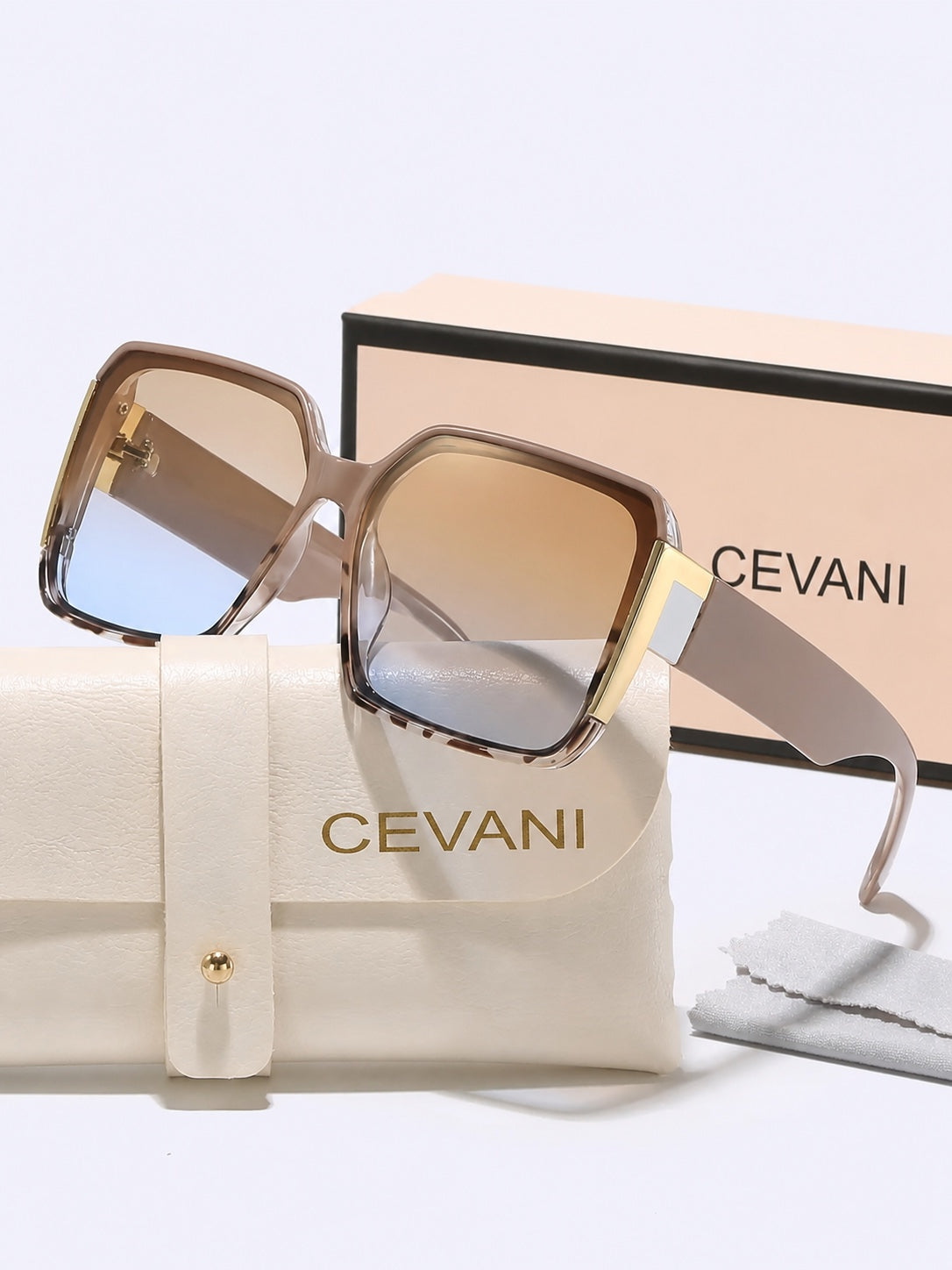 The Solara Shades in Coffee Brown by Cevani