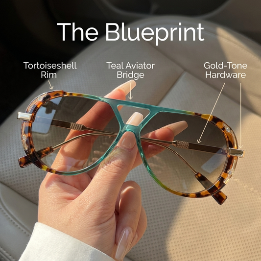 Y2K Retro Fashion Tortoise Shell Polarized Sunglasses