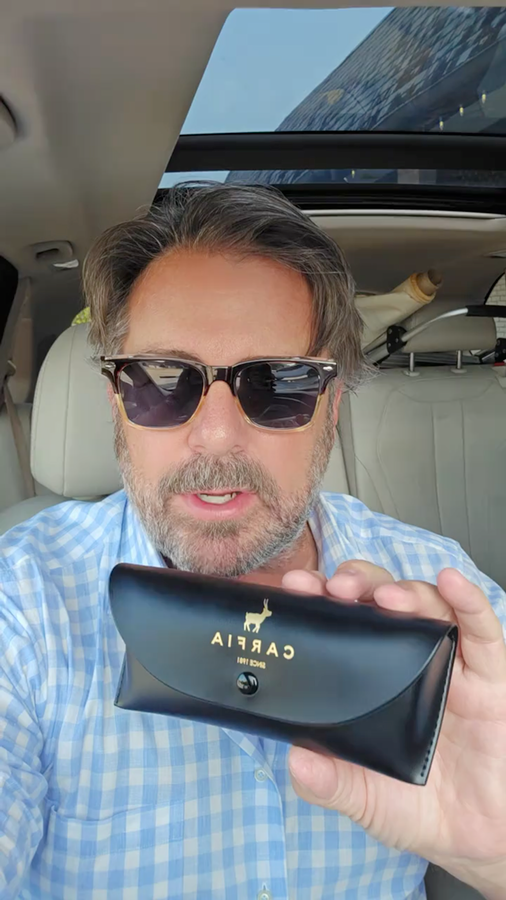 Verona reviewer wearing the shades