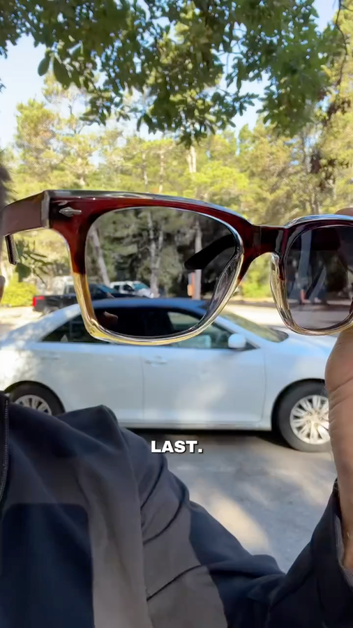 Close-up Verona frame shown during a video review